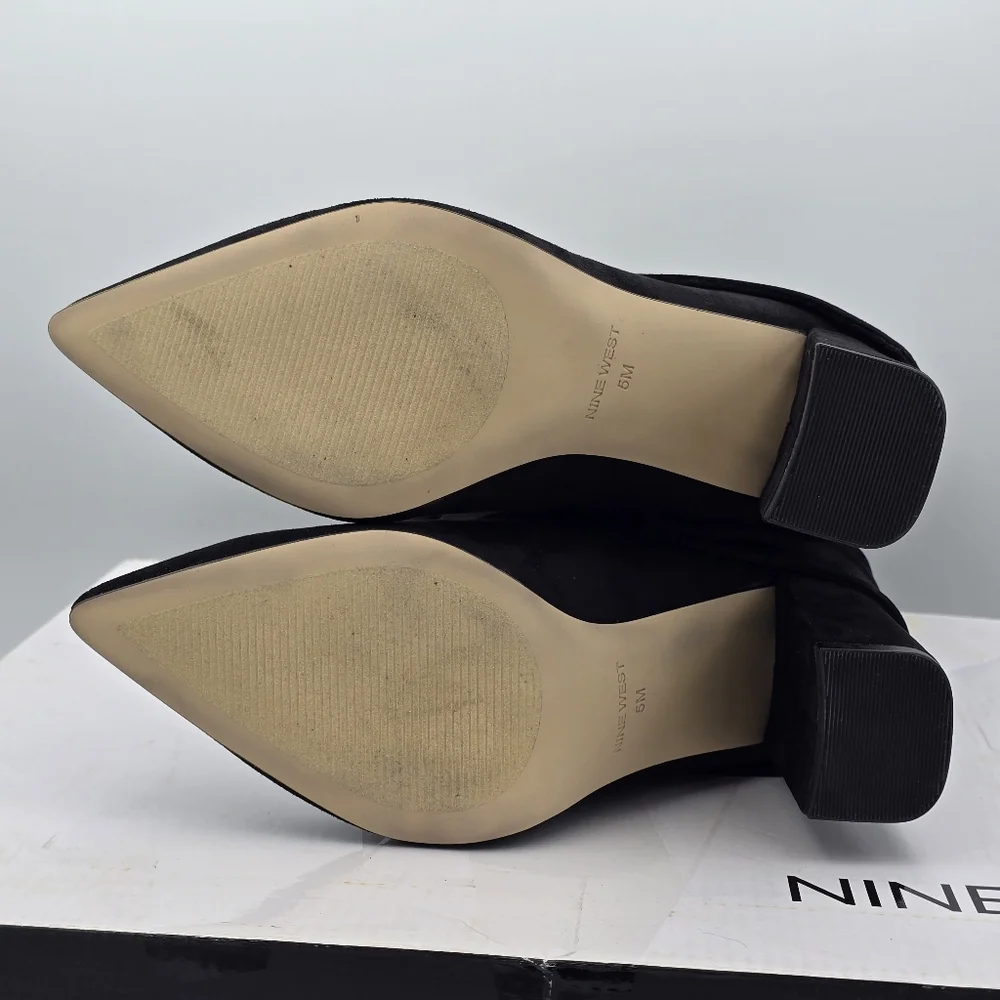 NIB Nine West Francis2 Fold Over Cuff Mid Calf Block Heel Dress Boots, Women's 5 - Picture 8 of 16